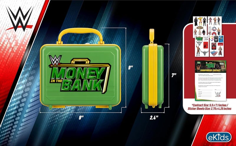 eKids WWE Money in The Bank Electronic Case for Kids, Money Box Includes Mechanical Lock and Sound Effects Featuring 11 WWE Superstars - Image 4